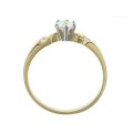 Elegancki złoty pierścionek pr. 333 kamienie 3.1454