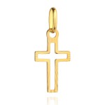 Złoty krzyżyk diamentowany mały pr. 585