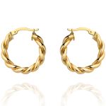 Kolczyki koła plecione duże