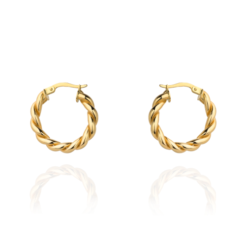 Kolczyki koła plecione