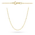 Łańcuszek złoty - splot singapure 45 cm pr. 585