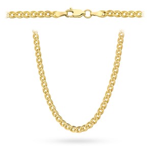 Łańcuszek złoty pr. 585 - splot Mona Lisa 45 cm