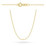 Łańcuszek złoty pr. 585 - splot ankier 50 cm