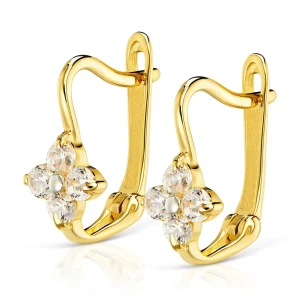 Złote kolczyki Małe Kwiatuszki pr. 333 3.2375