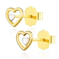 Złote kolczyki Malutkie Serduszka