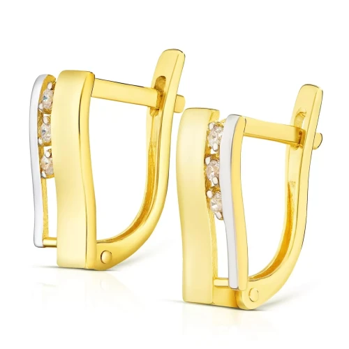 Złote kolczyki Prezentowe