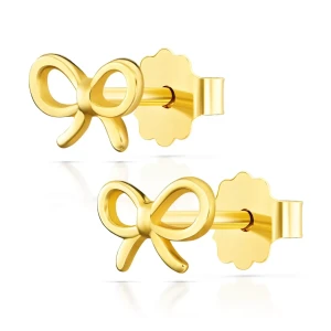 Złote kolczyki Słodka kokardka pr. 333 3.2383