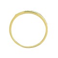 Złoty pierścionek pr. 333 asymetryczna obrączka 3.1565
