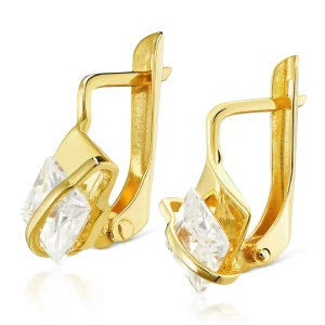 Złote kolczyki Przepaski pr. 333 2.przepaski