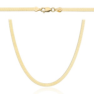 Łańcuch złoty taśma 50cm - 3 mm