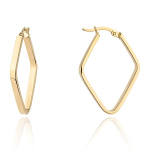 Kolczyki złote romby