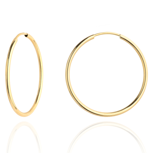 Kolczyki koła super lekkie pr. 585 - 6cm