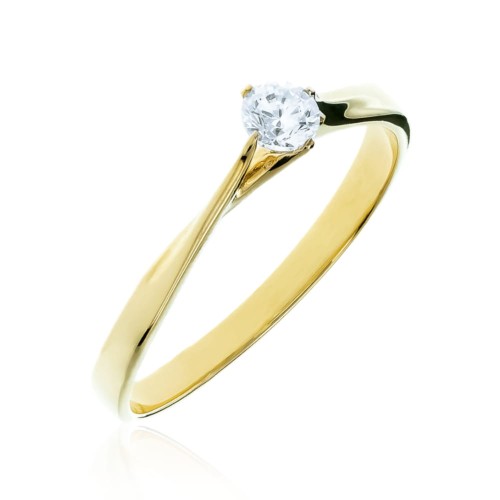 Elegancki i subtelny złoty pierścionek pr. 333  2.1033