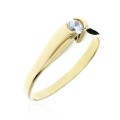 Elegancki złoty pierścionek pr. 333 cyrkonia 2.1034
