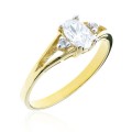 Elegancki złoty pierścionek pr. 333 z cyrkoniami 2.1249