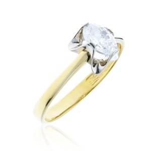 Piekny elegancki złoty pierścionek pr. 333  1.174