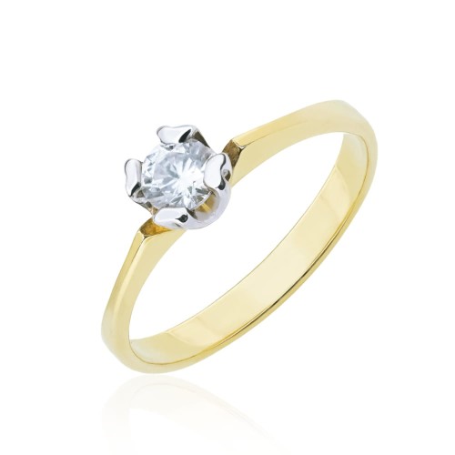 Piękny elegancki złoty pierścionek pr. 333 cyrkonia 3.1334