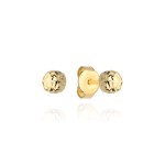 Kolczyki kulki super lekkie diamentowane 3 mm pr. 585