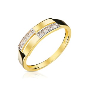 Złoty pierścionek Podwójna Obrączka II pr. 333 3.1660