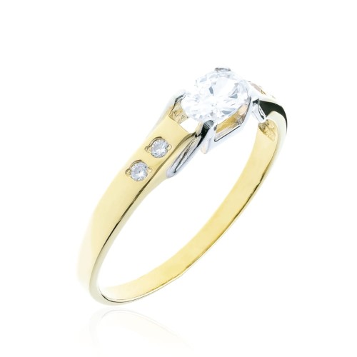 Złoty pierścionek pr. 333 z cyrkoniami 2.1086