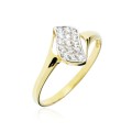 Złoty pierścionek pr. 333 z cyrkoniami fala 2.1283