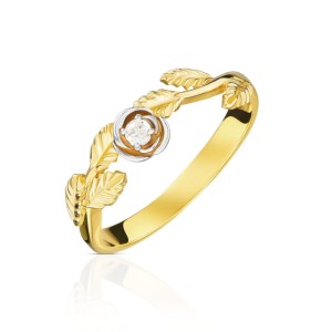 Złoty pierścionek Rosa pr. 333 1.1052