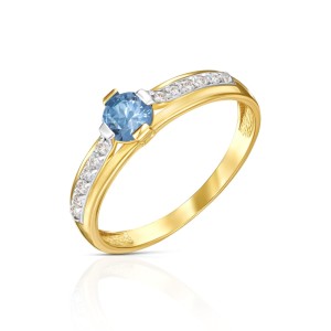 Złoty pierścionek Moonlight pr. 333 1.891a