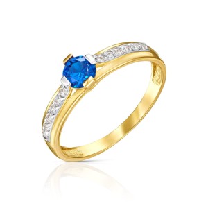 Złoty pierścionek Moonlight pr. 333 1.891n