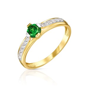 Złoty pierścionek Moonlight pr. 333 1.891z