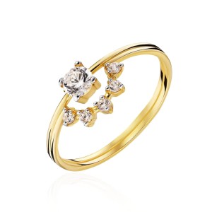 Złoty pierścionek Talizman pr. 333 1.1037D