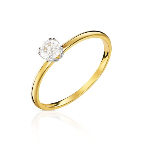 Złoty pierścionek Zaręczynowy I