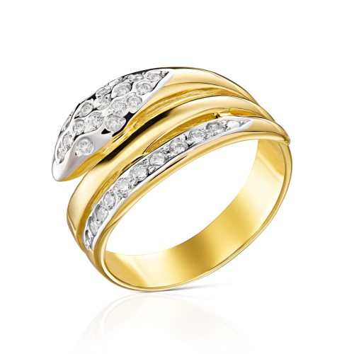 Złoty pierścionek Snake Gold