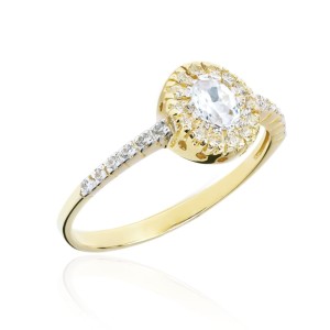 Złoty pierścionek pr. 333 bogato zdobiony 2.1134