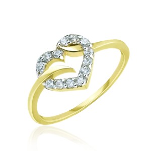 Złoty pierścionek pr. 333 serce miłość 3.1577