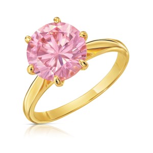 Złoty Pierścionek Lady Glamour RÓŻOWY pr. 333 1.708r
