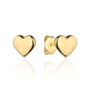 Kolczyki złote super lekkie serce