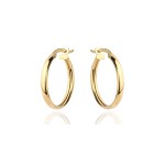 Kolczyki złote kółka na angielskim zapięciu 1,7cm super lekkie