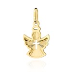 Zawieszka złota anioł z krzyżykiem