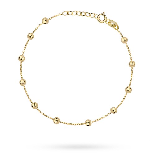 Bransoletka złota delikatne gładkie kuleczki