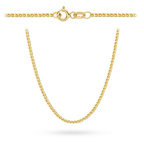 Łańcuszek złoty pr. 585 - splot lisi ogon 70 cm