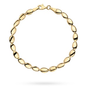 Bransoletka złote owale pusta