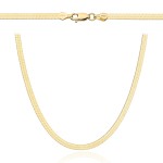 Łańcuch złoty taśma 42cm - 3 mm