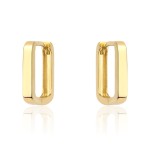 Kolczyki złote kwadratowe na angielskim zapięciu