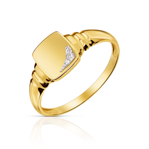 Pierścionek kwadrat sygnet z cyrkonią pr. 333 1.629