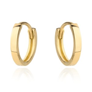 Kolczyki złote małe kółka na kreolu