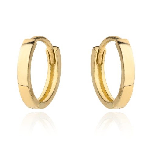 Kolczyki złote małe kółka na kreolu