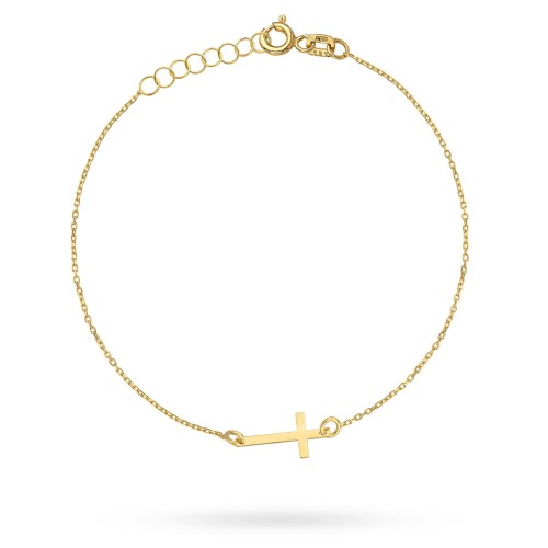Bransoletka złota z krzyżykiem