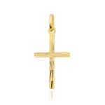 Krzyżyk złoty diamentowany