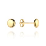 Kolczyki złote pół kulki pełnej super lekkie