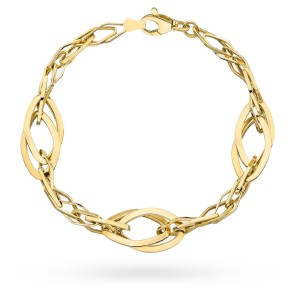 Bransoletka złota z kolekcji "GRANDE" splecione romby